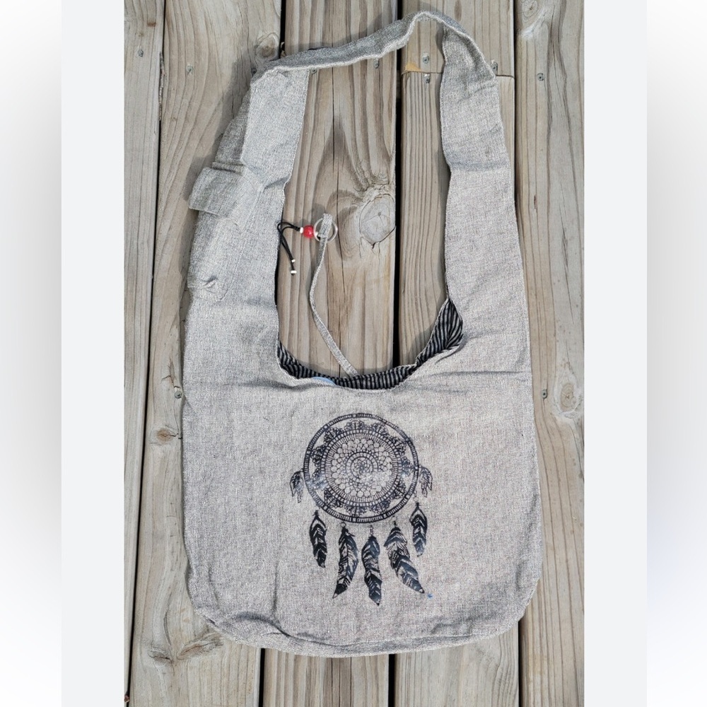 Gray Dreamcatcher Women's boho bag